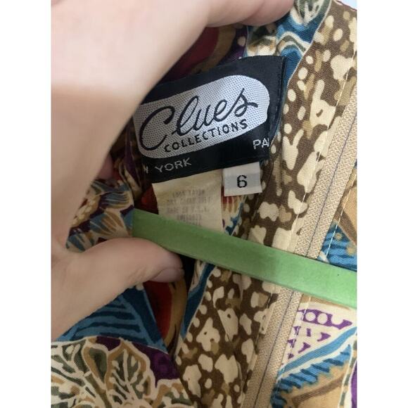 Vintage Clues Collection Boho Hippie Peasant Ethnic Beaded Trim Jumpsuit 6 - Picture 5 of 9